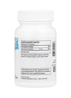 Thorne Zinc Picolinate 15 mg - 60 Capsules Dietary Supplement  - Image 2