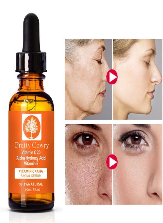 Pretty Cowry Vitamin C Facial Essence, suitable for anti-aging, lightening facial spots, wrinkles and brightening skin - 30ml - Image 4