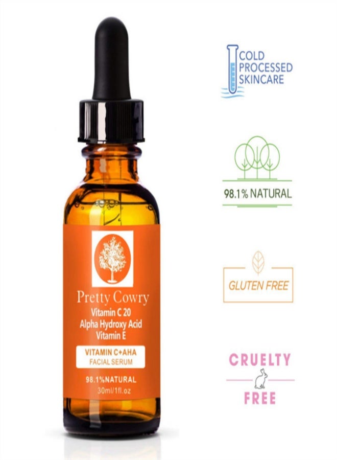 Pretty Cowry Vitamin C Facial Essence, suitable for anti-aging, lightening facial spots, wrinkles and brightening skin - 30ml - Image 2