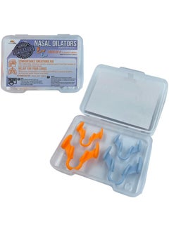 Mobi Lock Nasal Dilators for Snoring - Anti Snore Nasal Dilator for Breathing - Upgraded Harder Version - Nose Breathing Aids - Nose Dilator for Sleep, Exercise - 4-Pack, 2 Small & 2 Medium - by Mobi Lock 