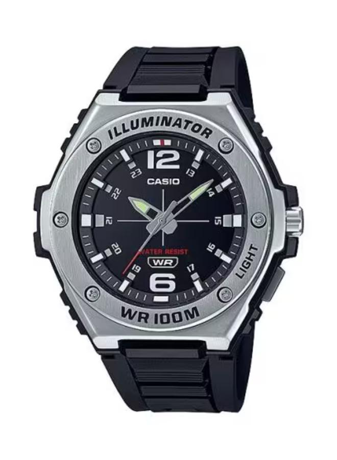 كاسيو ساعة يد رجالية تناظرية من الراتنج -- - . مم