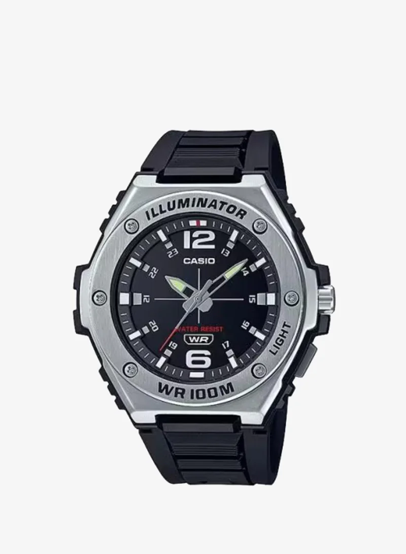 Casio Men's Resin Analog Watch MWA-100H-1AVDF - 49.6 mm