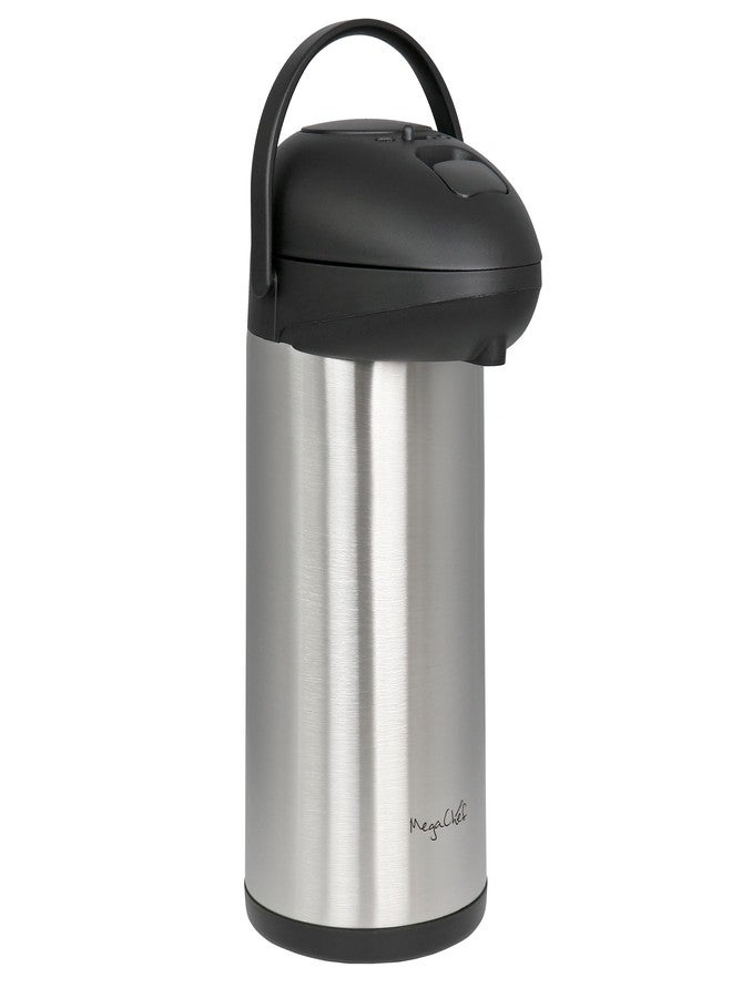 MegaChef 5 Quart Stainless Steel Vacuum Body Pump Cap Air Pot - Image 2