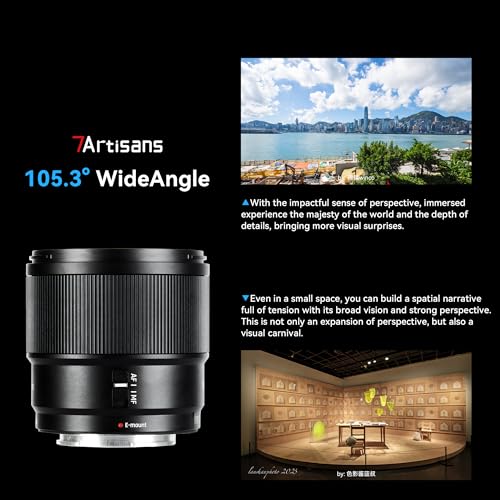 7artisans AutoFocus 10mm F28 APSC WideAngle Lens F28 Large ApertureSupport AutomaticManual Aperture FaceEye Recognition Compatible for Sony FS5FS7FS7M2FS5M2KA3000A5000A6000Black - Image 3