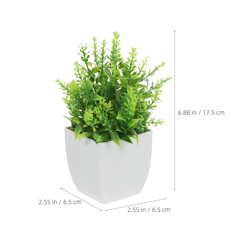 🌱 نباتات صناعية بلاستيكية للديكور الداخلي شجرة بونساي صناعية واقعية للمنزل والمكتب - Image 4