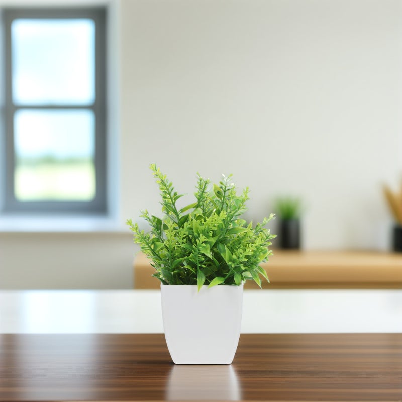 🌱 نباتات صناعية بلاستيكية للديكور الداخلي شجرة بونساي صناعية واقعية للمنزل والمكتب - Image 2