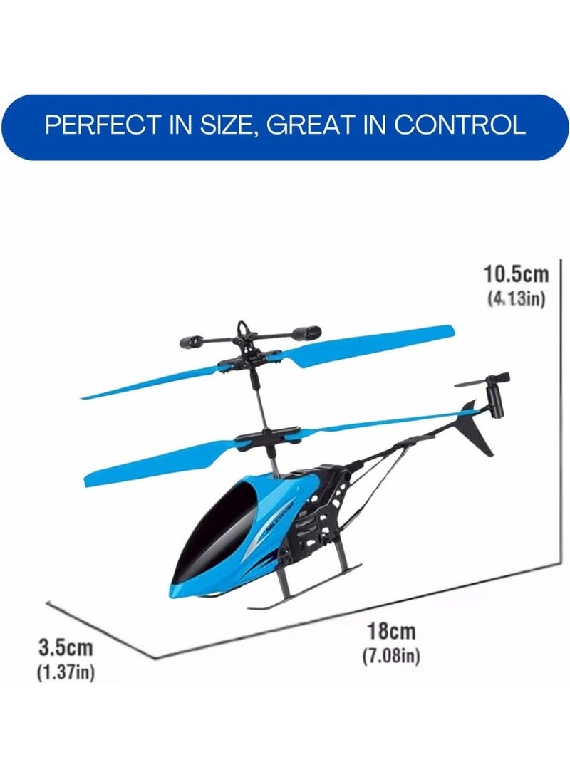 KINGZOMY® Remote Control Flying Helicopter With Palm Sensing and Gravity Sensor - 3D Light Toy (BLUE) - Pack of 1 - Image 1