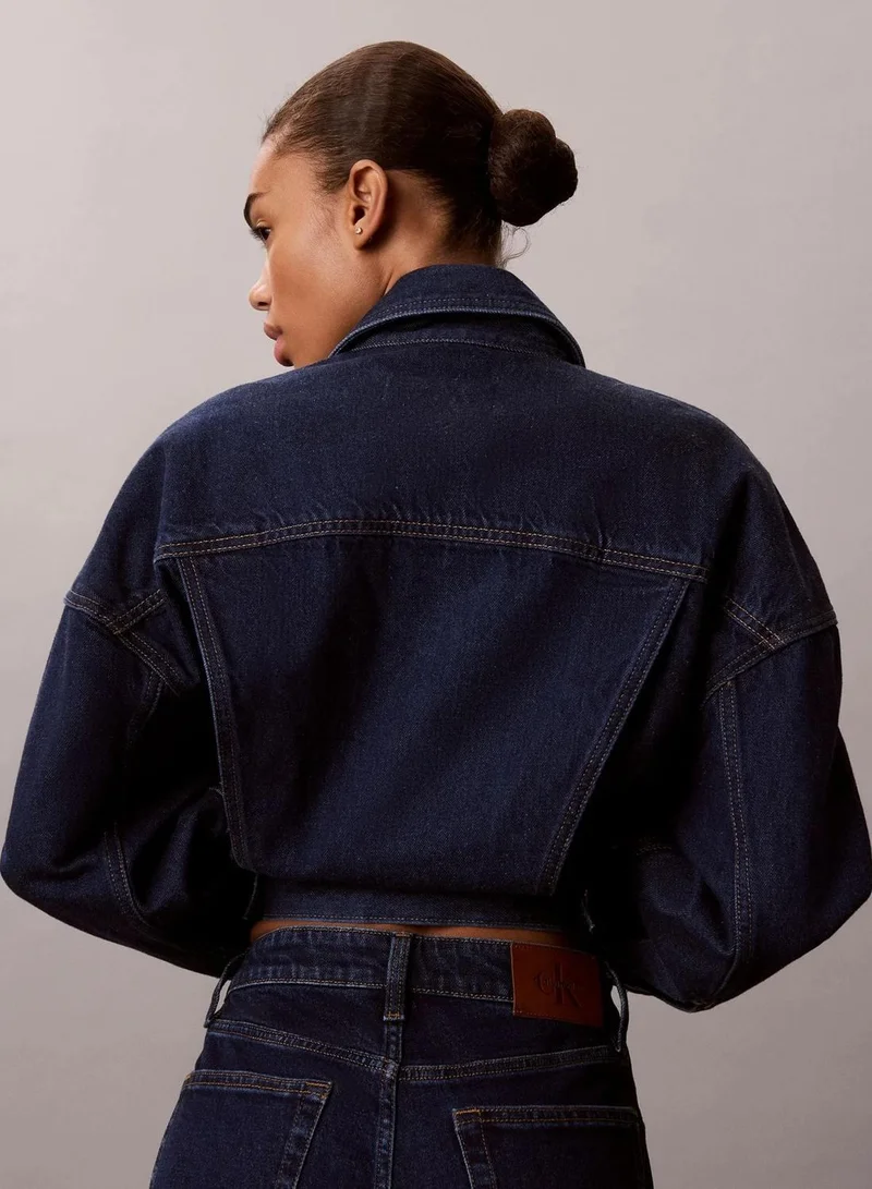 Calvin Klein TRUE INDIGO Relaxed Denim Jacket for Women | Best Price UAE