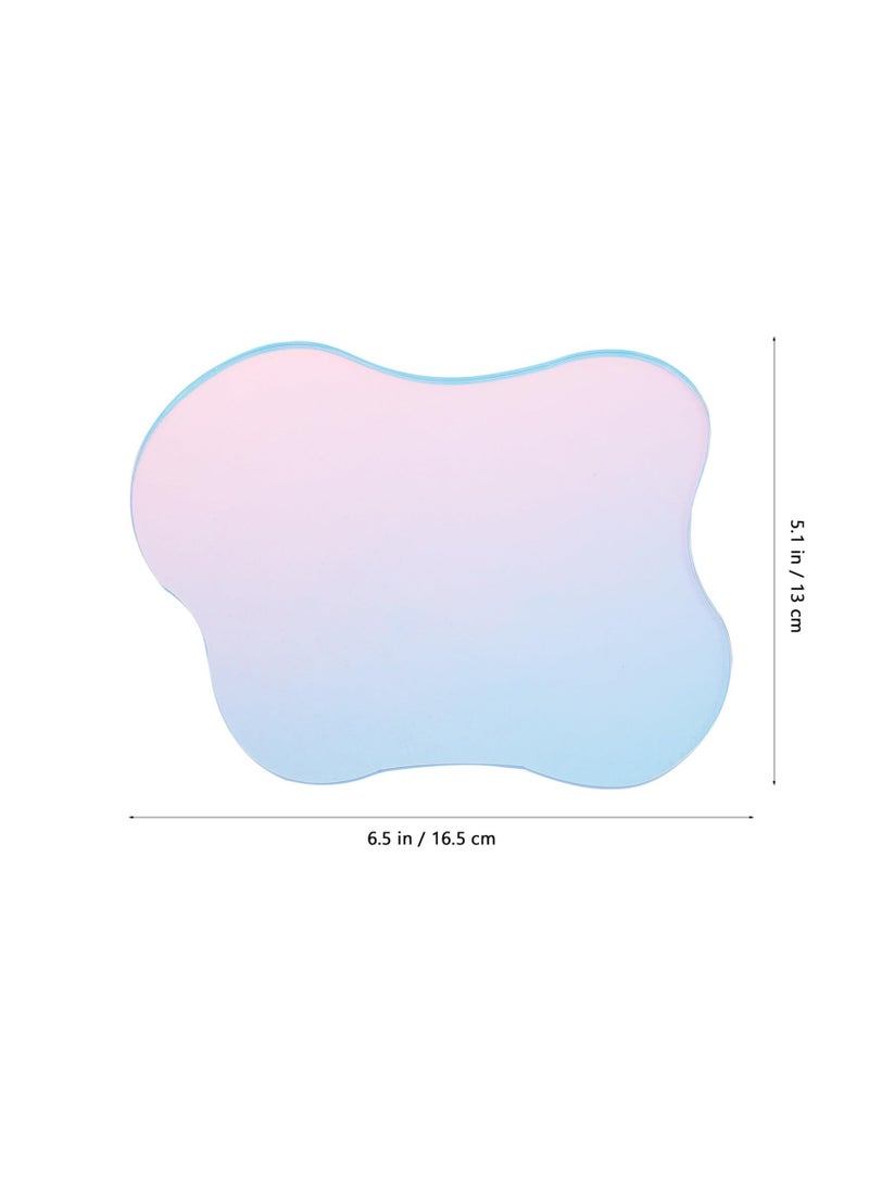 Creative Clear Acrylic Irregular Coasters - Decorative Drink Pads for Mugs, Coffee Cups, Photos, and Home Decor (Set of 2) - Perfect for Coffee Tables and Shooting Props. - Image 3