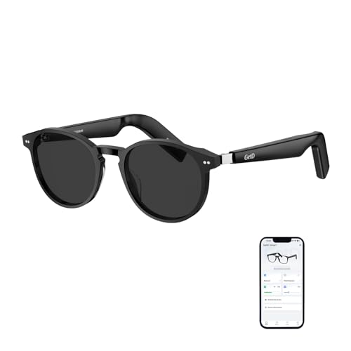 GetD AI Glasses for Men & Women, Smart Glasses Powered by ChatGPT, AI Real-time Translation with 147 languages, 11H Music Play, Bluetooth Sunglasses with Polarized Lens, UV Protection for Daily Use, Travel - Image 1