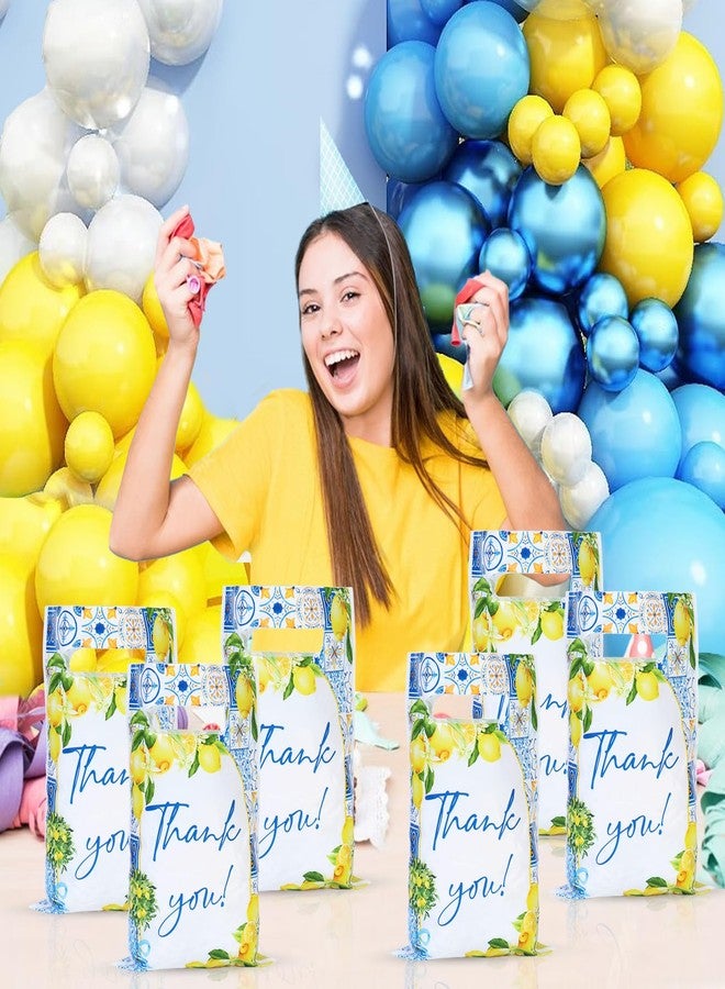 Serencatcher 50Pcs Lemon Party Favors Bags, Lemon Birthday Baby Shower Lemon theme Candy Goodie Treat Bags Plastic for She Found Her Main Squeeze Bridal Shower Engagement Bachelorette Wedding - Image 5