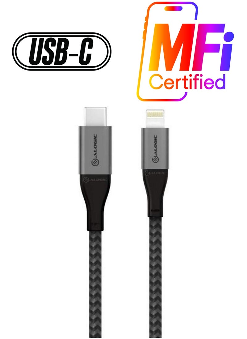 ALOGIC Alogic Super Ultra USB-C to Lightning Cable 1.5m Space Grey  - Image 1