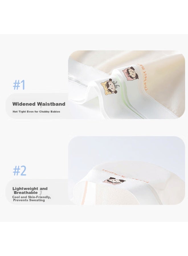 Red Bean Hodo Girls' Summer Thin Comfortable Breathable Antibacterial Seamless Developmental Boxer Briefs 3-pack - Image 5