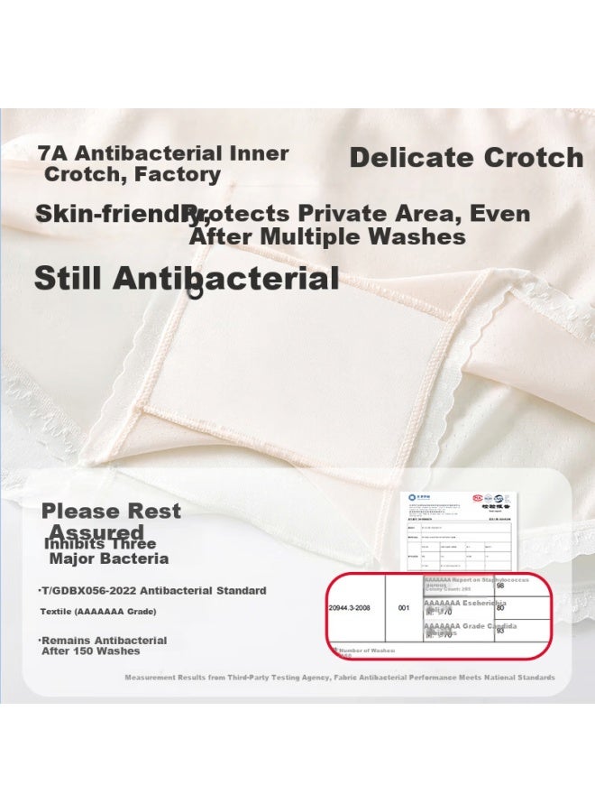 Red Bean Hodo Girls' Summer Thin Comfortable Breathable Antibacterial Seamless Developmental Boxer Briefs 3-pack - Image 3