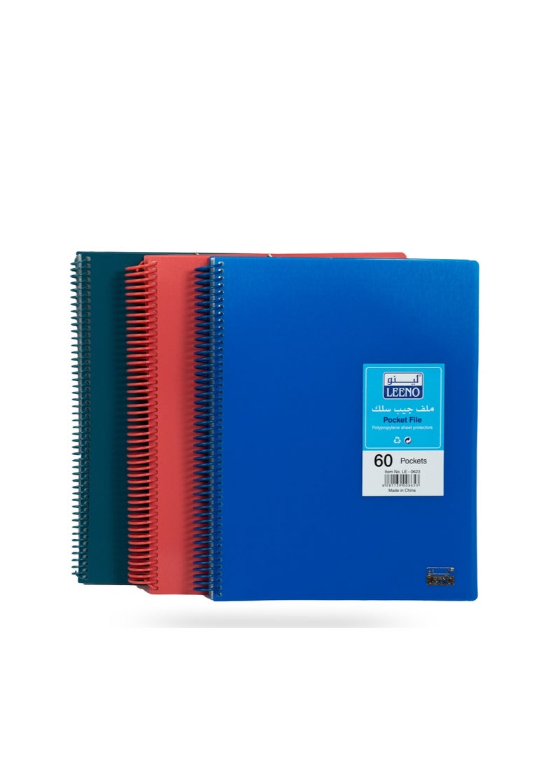 LEENO File Pocket A4 - 60 Sheets  - Image 1