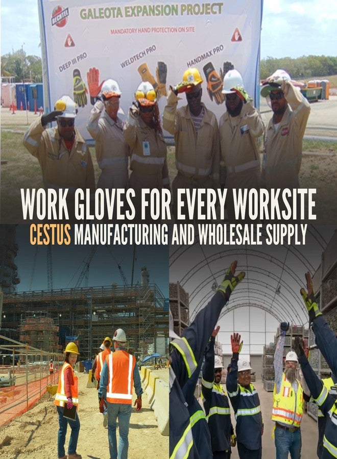 Cestus 3219, Premium Leather Work Gloves, Level A5 Cut Resistant 360 Protection, Heavy Duty Impact Gloves (Medium) - Image 4