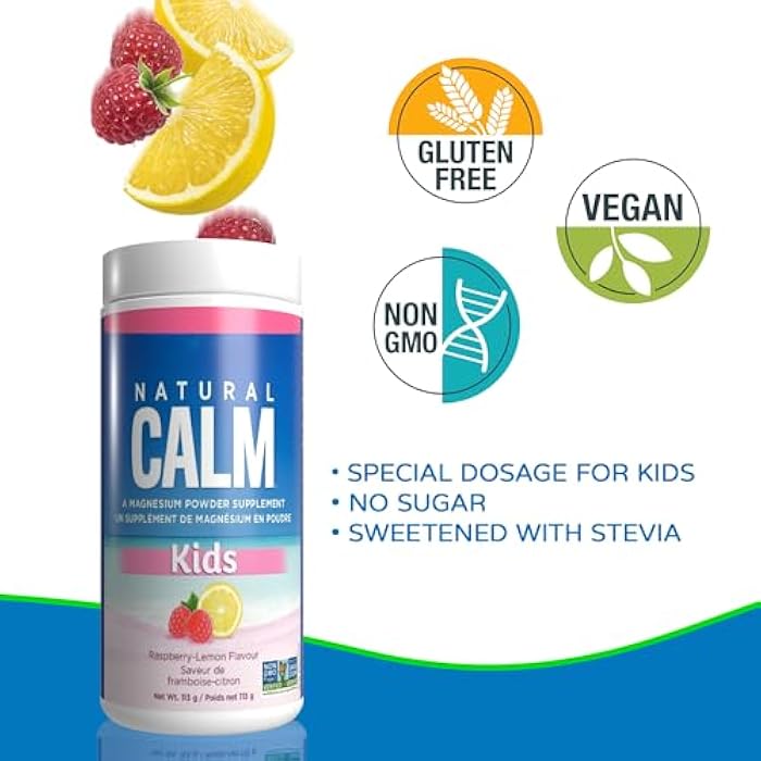Natural Calm NATURAL VITALITY Magnesium Citrate Powder Kids Calm, 113 GR - Image 3
