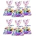 Morepack Valentines Iridescent Holographic Cellophane Bags5x7 Inch 100 Pieces Party Favor Treat Bags with 5 Colors Twist Ties for Weddings Birthday Party - Image 1