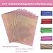 Morepack Valentines Iridescent Holographic Cellophane Bags5x7 Inch 100 Pieces Party Favor Treat Bags with 5 Colors Twist Ties for Weddings Birthday Party - Image 4