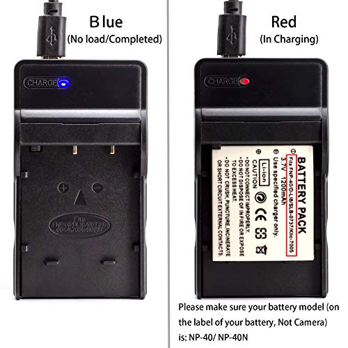 Norifon NP-40 USB Charger for Fujifilm FinePix F402, F403, F420, F455, F460, F470, F480, F610, F650, F700, F710, F810, F811, J50, V10, Z1, Z2 Camera and More - Image 4