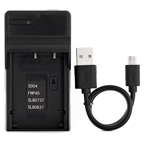 Norifon NP-40 USB Charger for Fujifilm FinePix F402, F403, F420, F455, F460, F470, F480, F610, F650, F700, F710, F810, F811, J50, V10, Z1, Z2 Camera and More - Image 1