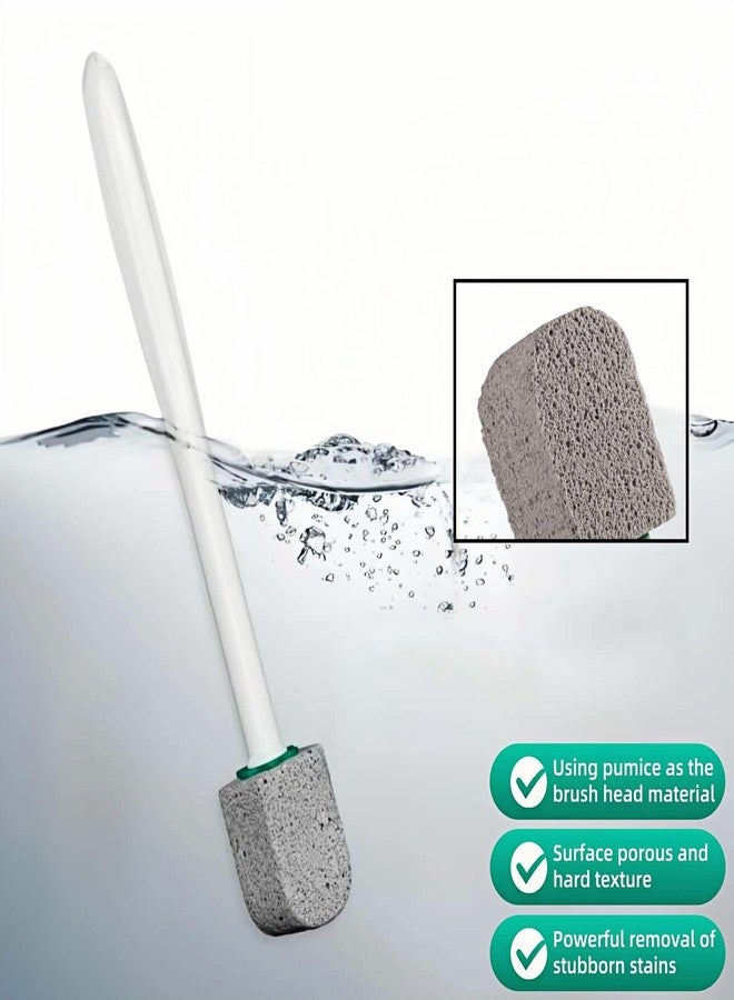 BUBBLE-FLY Pumice Stone Toilet Cleaning Kit with Long Handle - Effortless Hard Water Stain Remover for Toilets, Tubs & Tile - Includes 1 Handle + 3 Pumice Stones, Safe for Porcelain & Ceramic Surfaces - Image 5