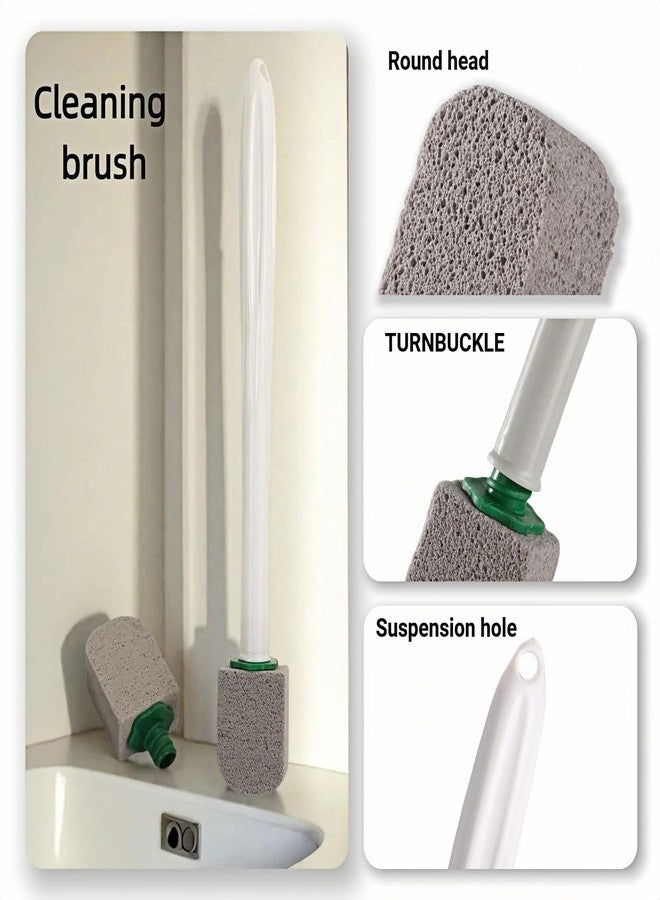 BUBBLE-FLY Pumice Stone Toilet Cleaning Kit with Long Handle - Effortless Hard Water Stain Remover for Toilets, Tubs & Tile - Includes 1 Handle + 3 Pumice Stones, Safe for Porcelain & Ceramic Surfaces - Image 4