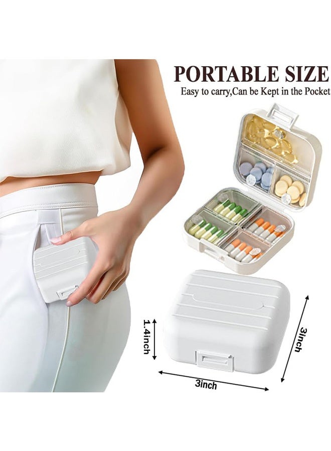 Quantum 3 PCS Pill Organizer Box, Travel Pill Case Container Medication Daily Organizer with Labels, Airtight Daily Medicine Case Container - Image 2