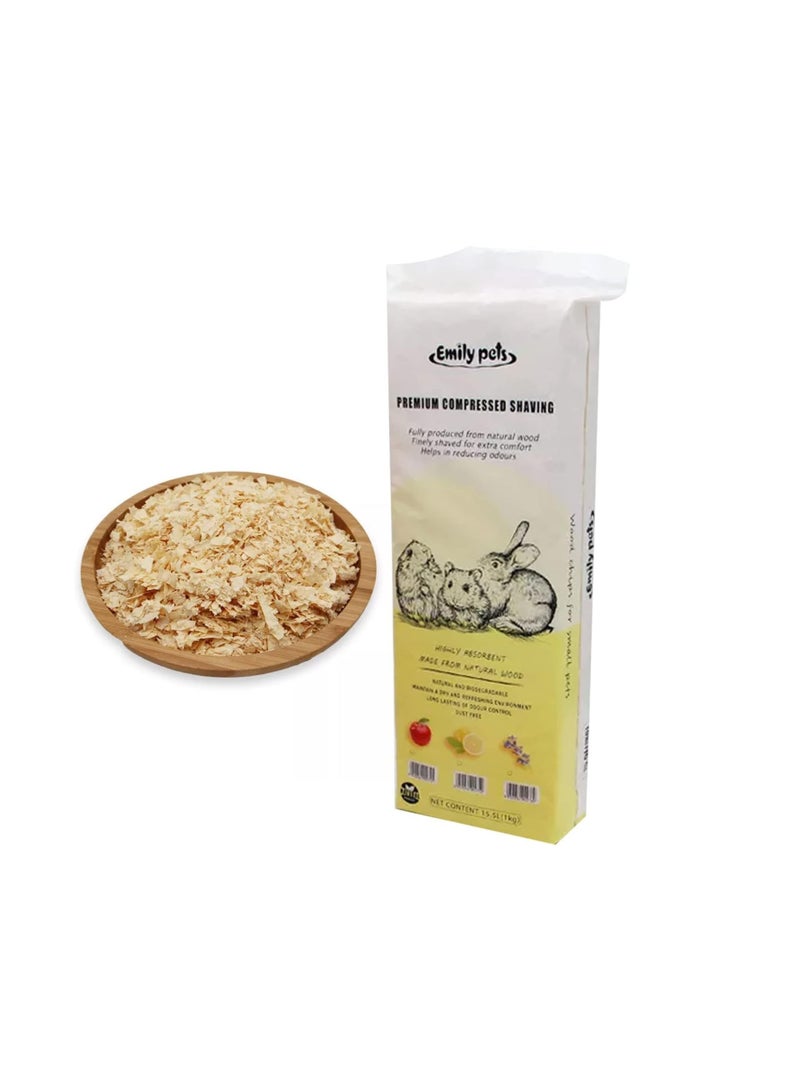 Emily Pets Dust-Free Warm Eco-Friendly Anti-Bacteria Premium Pine Wood Shavings – Soft, All-Natural Bedding for Small Animals & Chicken Coops, Controls Odor - Image 1