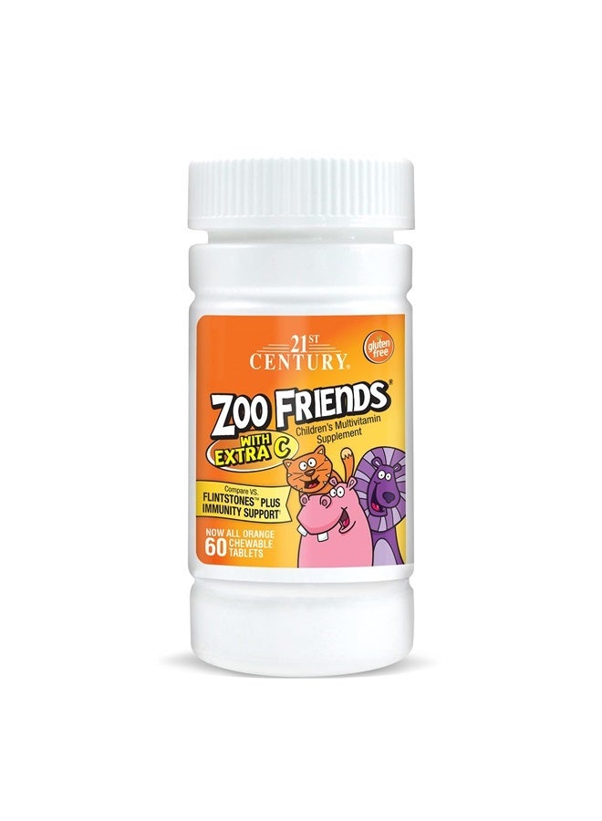 21st Century Zoo Friends with Extra C Chewable Tablets, 60 Count - Image 1
