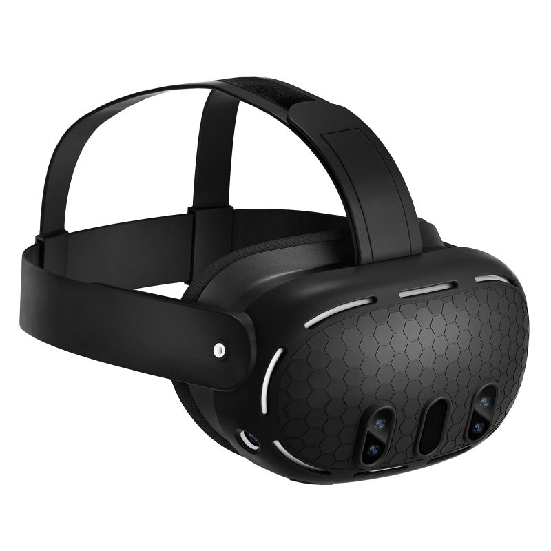SUPERUS Silicone Head Strap Protector Cover for MetaOculus Quest 3 Accessories Latest AllinOne Design Adjustable Lightweight Elite Strap Replacement Compatible with MetaOculus Quest 3 - Image 2