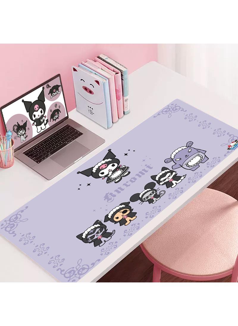 Y&D Kuromi Girls Gift Gaming Mouse Pad Extended Large Mat Desk Pad Stitched Edges Mousepad Long Mouse Pad And Non-Slip Rubber Base Mice Pad 900X400X4mm  - Image 1