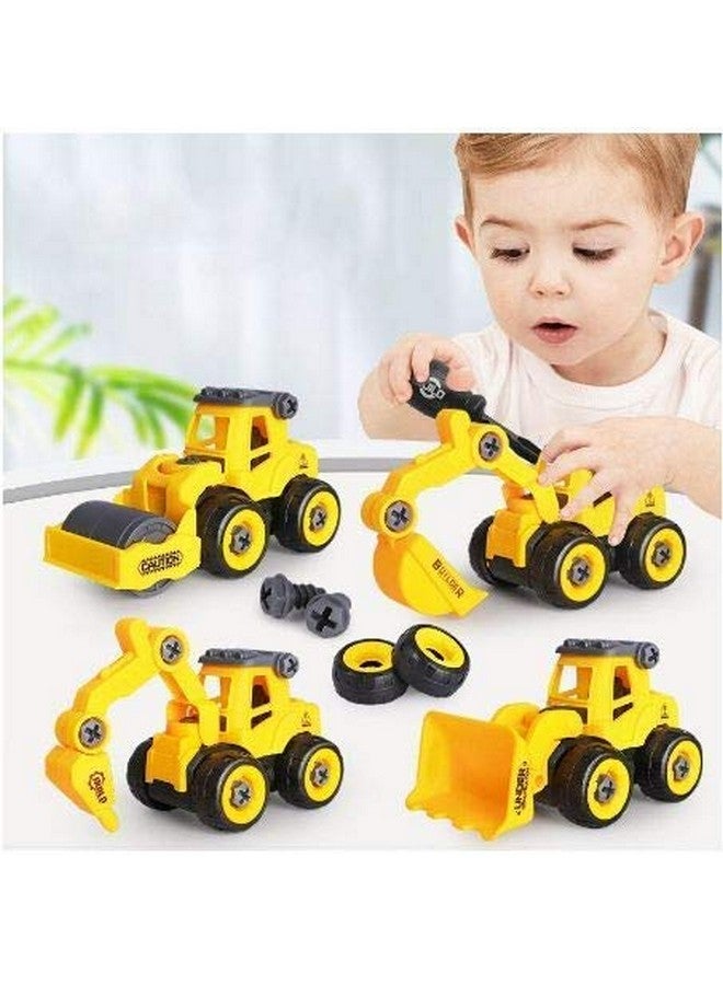 FAMOUS QUALITY Plastic Construction Trucks with Screwdriver Tools Toy, 3 Year and Above (1 Set of 4),Multicolor - Image 5