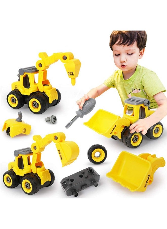 FAMOUS QUALITY Plastic Construction Trucks with Screwdriver Tools Toy, 3 Year and Above (1 Set of 4),Multicolor - Image 2