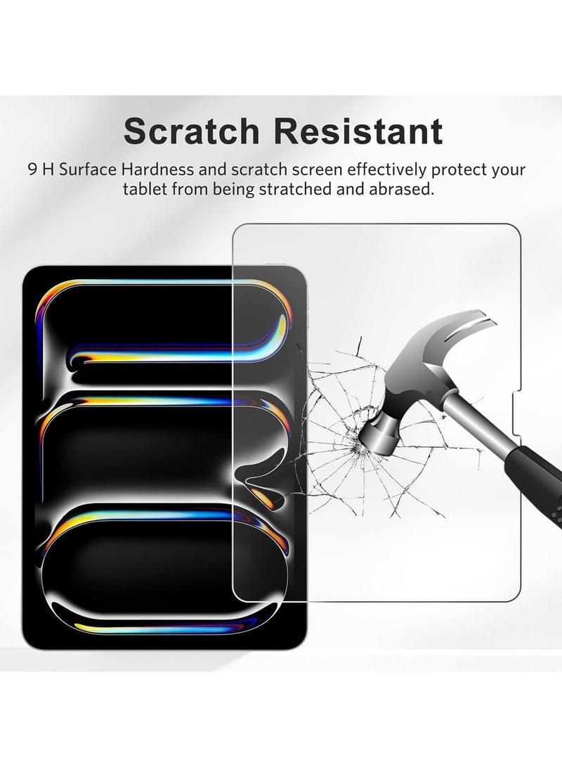 VKL [2 Pack] Screen Protector for iPad air 11 Inch [2024] Tempered Glass [Face ID & Pencil Pro Compatible] [HD Clear] Tempered Glass Screen Protector for iPad air 11'' (2 Pack, ipad air 11'' (2024) - Image 2