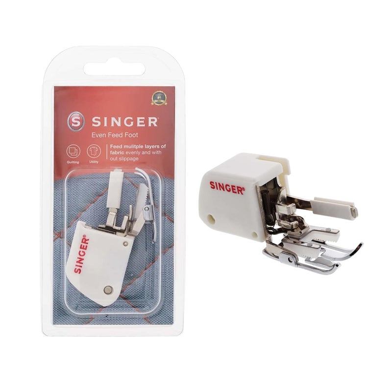 SINGER Even Feed Walking Presser Foot  Ideal for Quilting Sewing Multiple Layers  Matching Patterns  Compatible with SINGER CA CB EA MA MB Series Sewing Machines