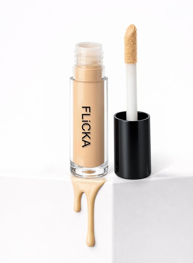 FLiCKA Cover Story Liquid Light Weight Natural Concealer With Full Coverage For Women| Contains SPF, Argan & Avacado Oil| Concealer For Face Makeup, 01.2 Sand, 8.5ml - Image 1