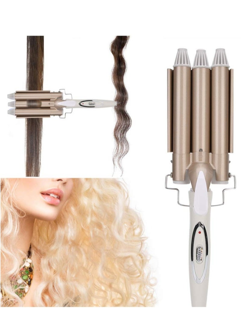 ELTRAZONE 3-barrel Hair Curler Hair Curling Stick Curling Iron Wand Hairdressing Perm Styling Tool - Image 2