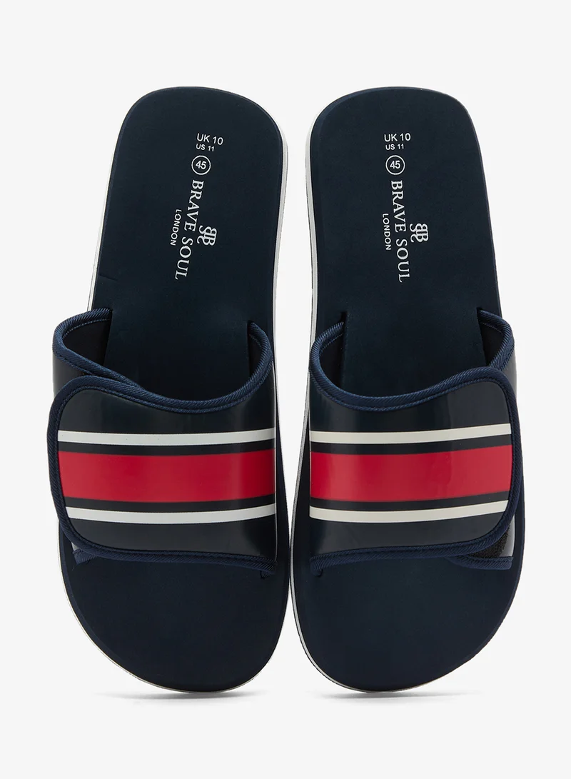 BRAVE SOUL  MENS FOAM SLIDER WITH ADJUSTABLE PU STRAP for Men | Best Price UAE