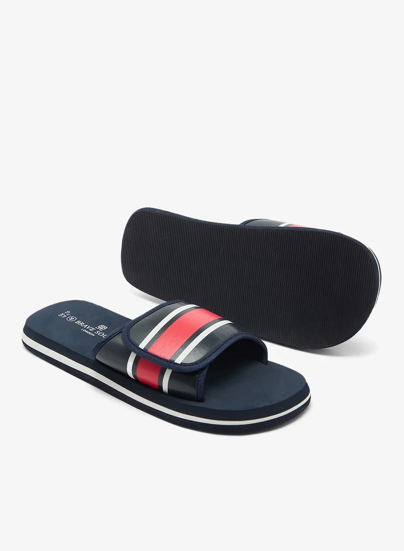 BRAVE SOUL  MENS FOAM SLIDER WITH ADJUSTABLE PU STRAP for Men | Best Price UAE