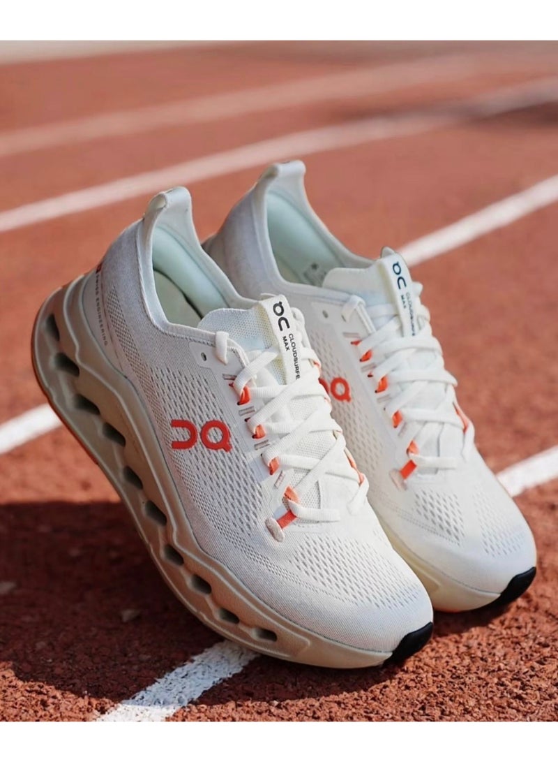 On Running Cloudsurfer Max Sneakers Ivory/Salmon - Image 1