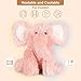 SuzziPals Heatable Coolable Elephant Plushie Microwavable Heating Pad Stress Discomfort Relief Lavender Scented Toy - Image 4