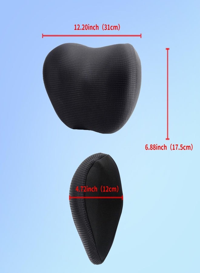 SPRFUFLY 2 Pack Car Headrest Pillow, Comfy Head Rest Pillow for Car, 100% Memory Foam Car Neck Pillow for Driving - Universal Fit Travel Car Pillow for Pain Relief While Driving(Comes with 2 Eye Masks) - Image 2