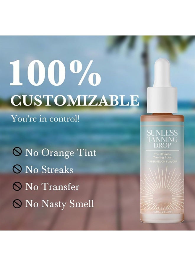 BUSHAID Sunless Tanning Drop, Drinkable Sunless Tanning Drops, Self Tanner for Face & Body, Gradual Tan with Natural-Looking Glow, Easy-to-Use Daily Tanning Drops to Drink for a Bronzed Look, Hydrating Formula - Image 3