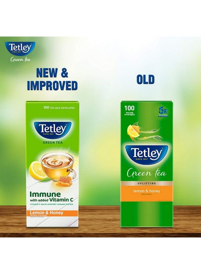 Tetley Tetley Green Tea, Lemon And Honey, 100 Tea Bags, 140 Grams  - Image 3