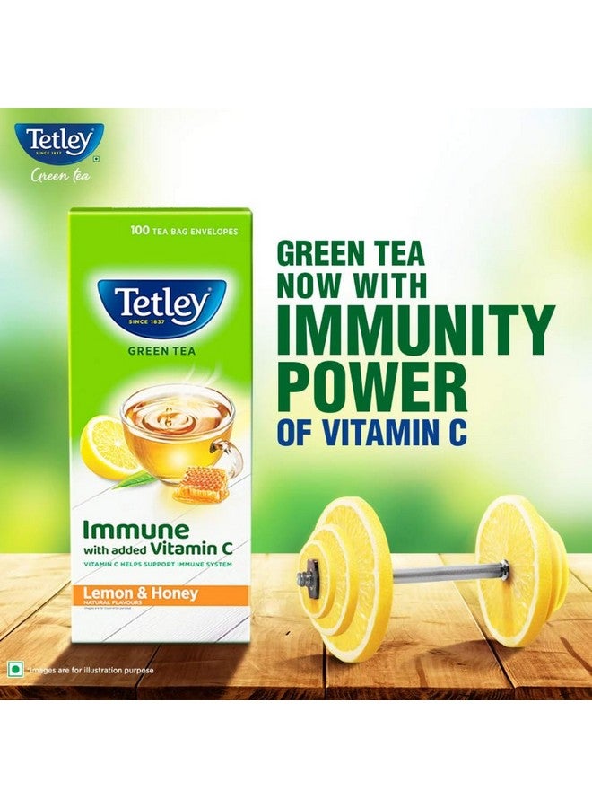 Tetley Tetley Green Tea, Lemon And Honey, 100 Tea Bags, 140 Grams  - Image 4