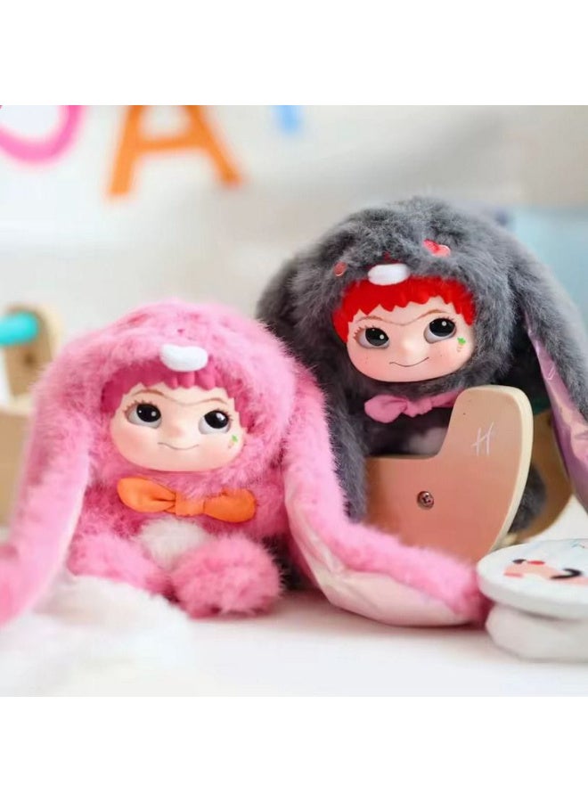 Magical Furry Doll Keyring - Add a touch of cuteness and distinction to your keys or bag with this unique keyring! Featuring a cute cartoon doll with a mischievous expression, soft fur in charming pastel colors, and lightweight, easy-to-attach metal loop, this keyring makes a perfect gift for friends or children and is ideal for office or room decor. - Image 2