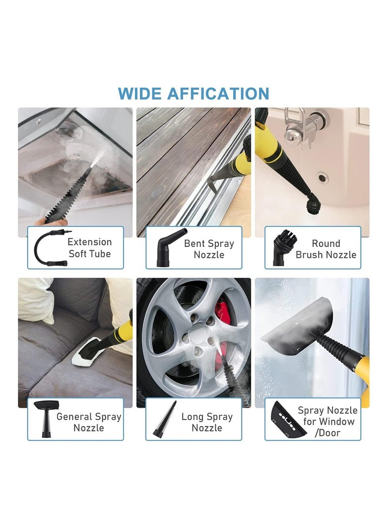 دينكس دنكس جهاز تنظيف بالبخار المحمول 1200 واط – متعدد الوظائف مع 9 ملحقات - Image 4