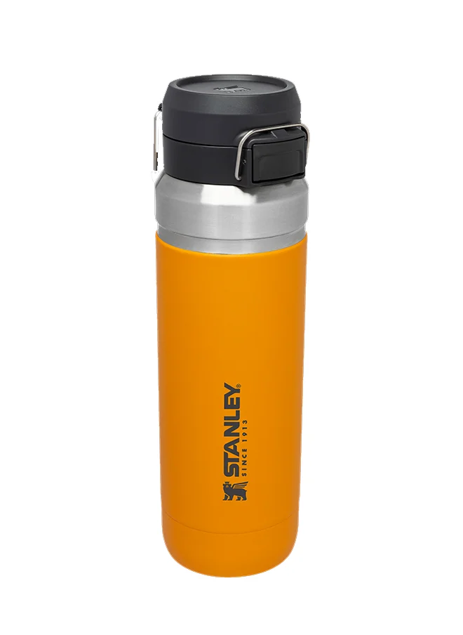 Stanley Stanley Quick Flip Water Bottle 1L / 36OZ Saffron â€“ Leakproof | Stainless Steel Water Bottle | Push Button Locking Lid | BPA FREE | Cup Holder Compatible | Dishwasher safe | Lifetime Warranty