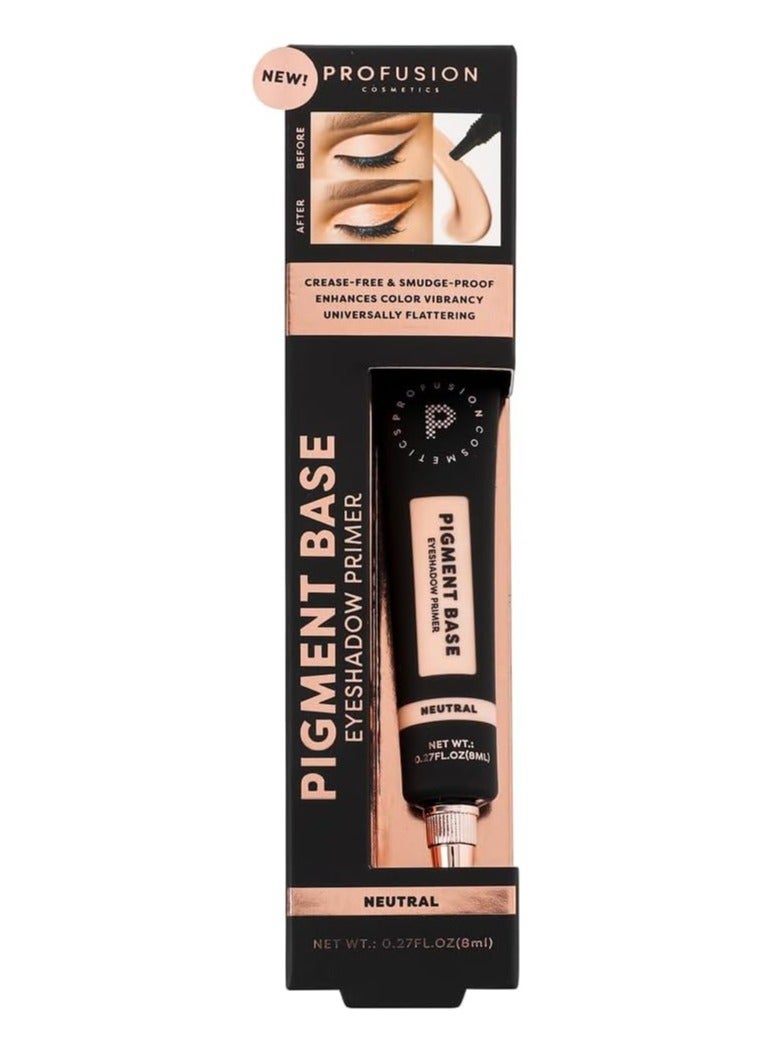 profusion Cosmetics Pigment Base Eyeshadow Primer Achieve Vibrant Looks with Pigment Boosting Primer and Lock in Color with Blendable Formula Get Bold Colors and Glittery Shimmers Neutral - Image 2